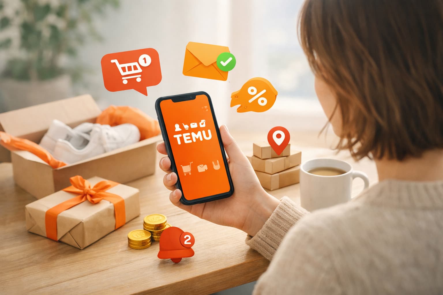 Temu rendelési és akciós értesítések az alkalmazásban