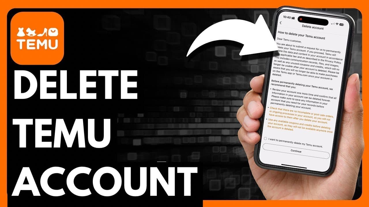 Gyakori kérdések a Temu-fiók törlése kapcsán