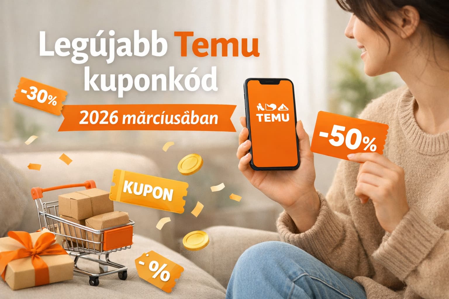 Legújabb Temu kuponkód 2026 márciusában – Friss kedvezmények